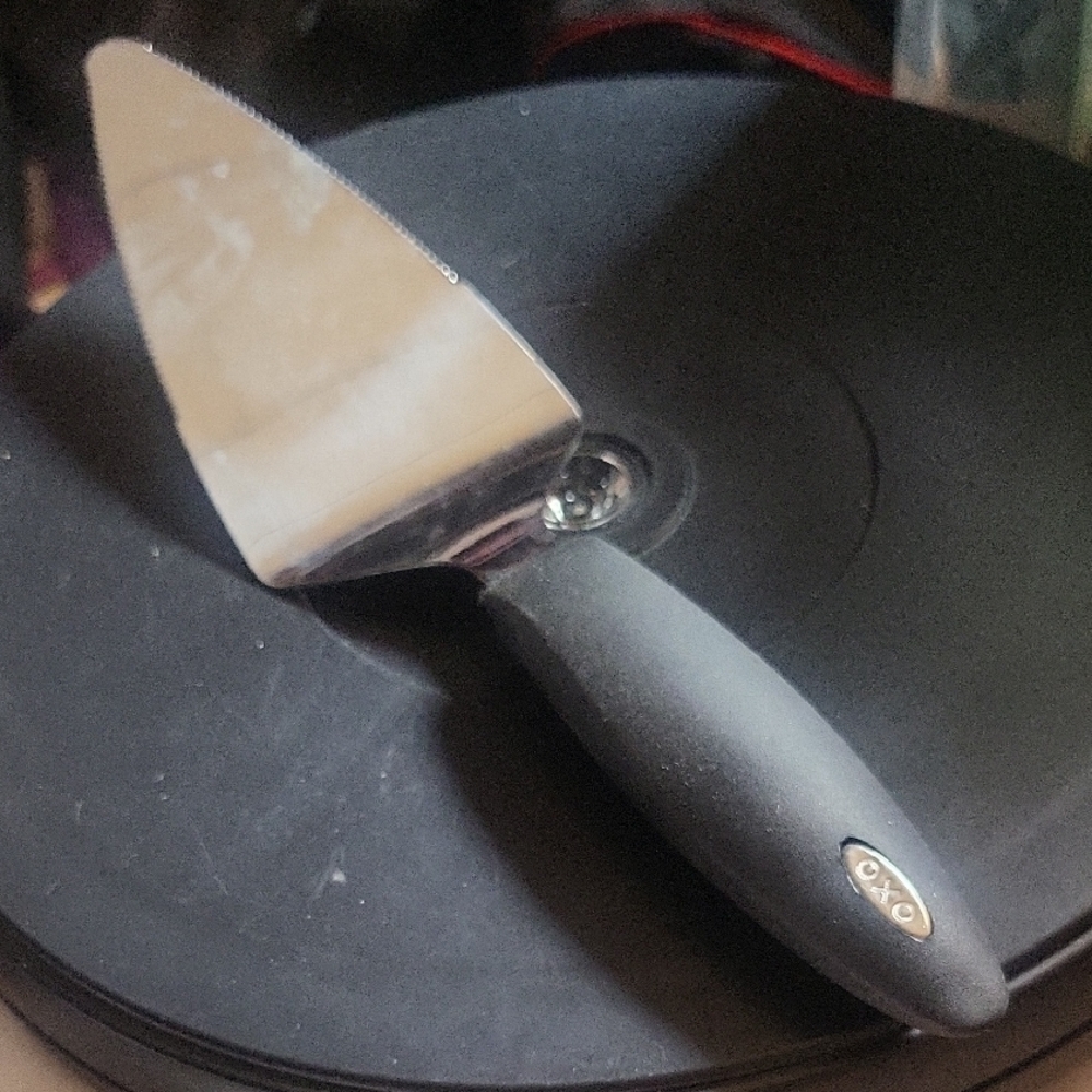OXO Black and Silver Cheese Knife